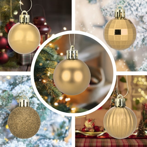 34Pcs Christmas Balls Ornaments for Xmas Christmas Tree Decorations Hanging Ball for Holiday Wedding Party