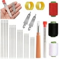 thumbnail image 1 of 34Pcs Sewing Tool Set for Hand Sewing,TGY Big Eye Steel Sewing Needles Kit,Portable Hand Sewing Set,Portable DIY Craft Kit,Stainless Steel Needles for Beginners and Everyday Use, 1 of 6