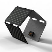 34W Foldable Portable Solar Charger, Backpacking Solar Panel IP67 Water and Dust Resistance, PD3.0 QC3.0 Ultra-Fast Charging for Outdoor Camping Hiking