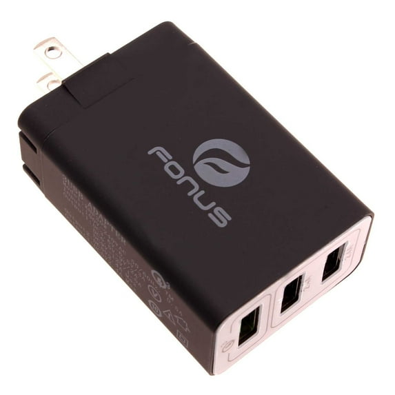 34W Home Charger for LG Premier Pro Plus (L455DL) - 6.8Amp 3-Port USB One Fast Port Travel Wall