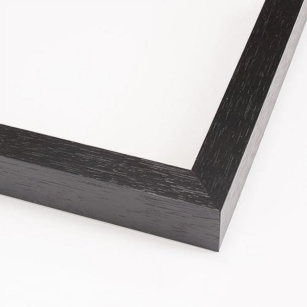 34X30 Box Frame Black 1 Inches Deep Real Wood Farmhouse box Display Frame UV Resistant Front