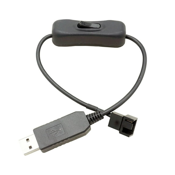 34cm 4Pin USB Cable 5V To 12V Computer Case Fan Power Supply Fan ...