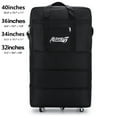 34in 3 Layer Expandable Suitcase Bag Collapsible Rolling Wheeled Duffle