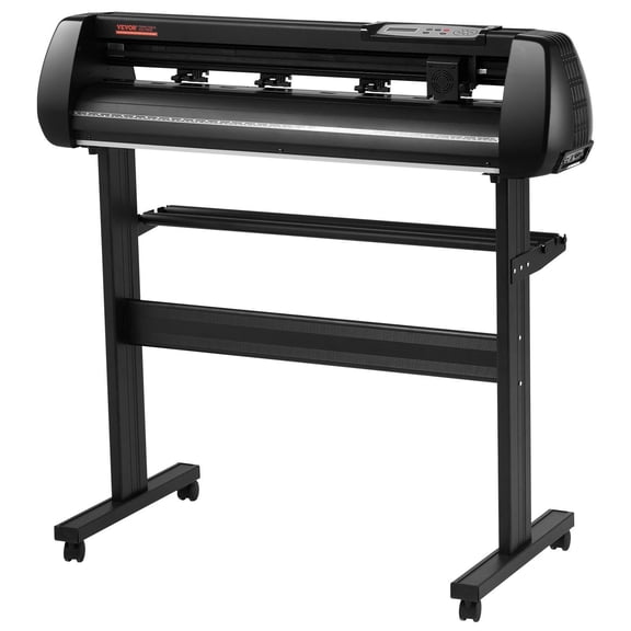 34in Vinyl Cutter Machine with Offline Bluetooth, 400in/10m Steel Roller Shaft, Adjustable Speed & Force, Includes SignMaster Software for Windows & Mobile – DIY Craft Kit for Sign Making