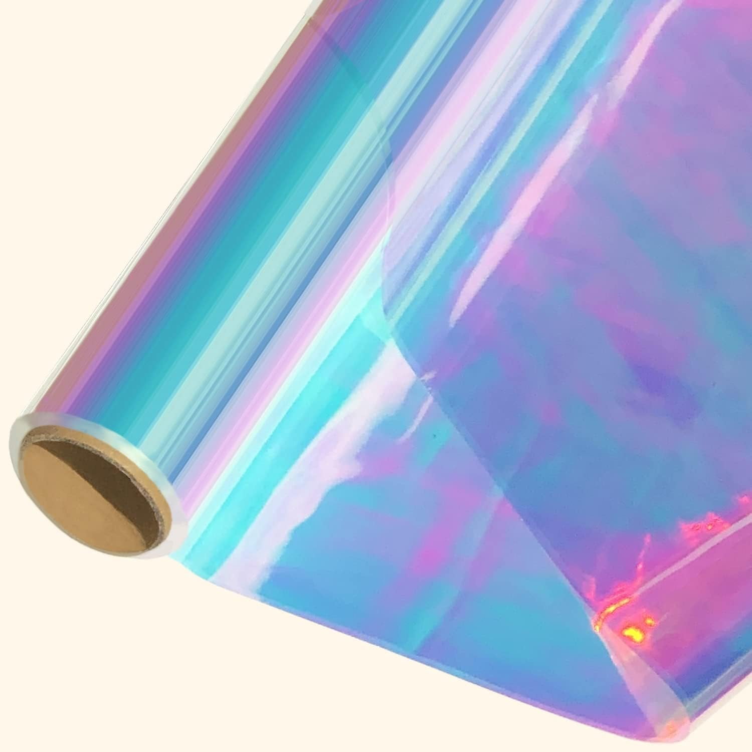Cellophane Rol 34in x 50ft Iridescent Cellophane Wrap Roll, Extra Wide Iridescent Film ...