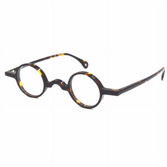 34mm Hand Made Acetate Retro Small Round Eyeglass Frames Luxury Design Glasses Frames