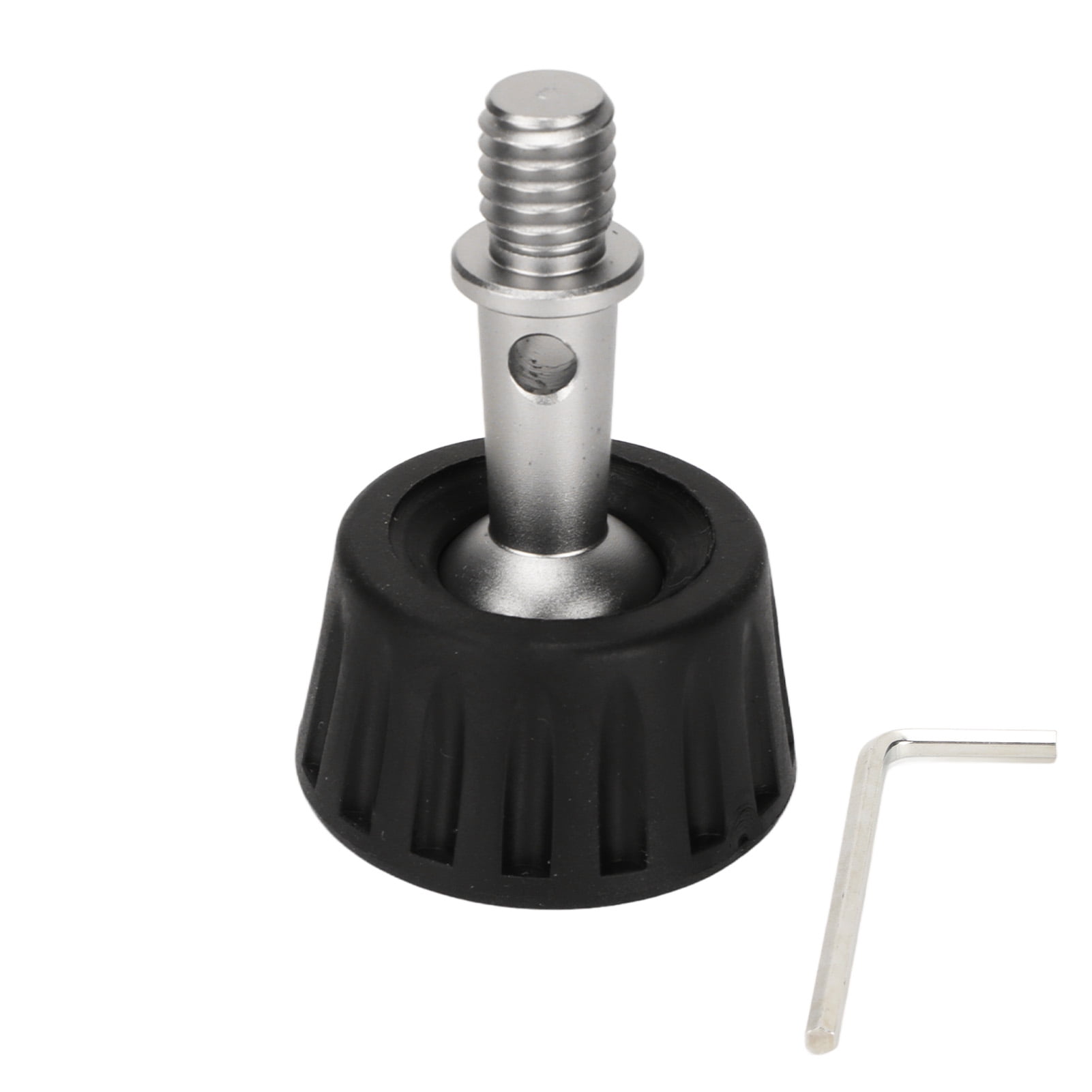 34mm Tripod Foot Pad Rubber Stainless Steel 360 Degree Rotating Monopod