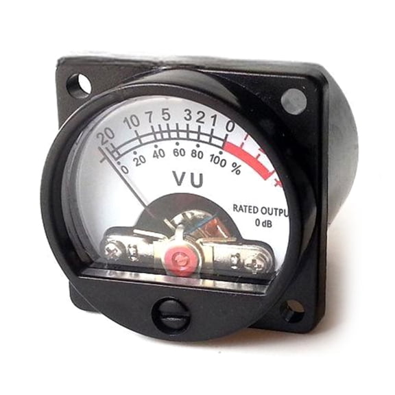 34mm VU Meter 500uA 630Ohm with Back Light, 39 Type 500VU Gauge Sound Indicator for Amplifiers