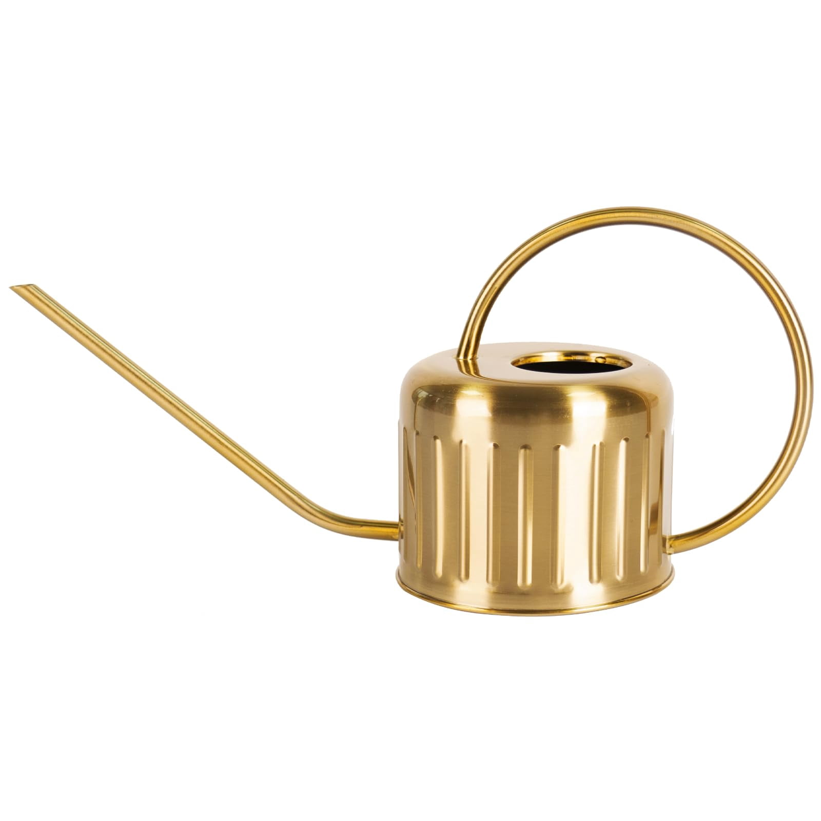 34oz/1L Stainless Steel Watering Can, Rust-Proof Indoor/Outdoor Watering Can for House Plants, Long Spout Water Can for Succulent Bonsai Garden Flowers - GOLD