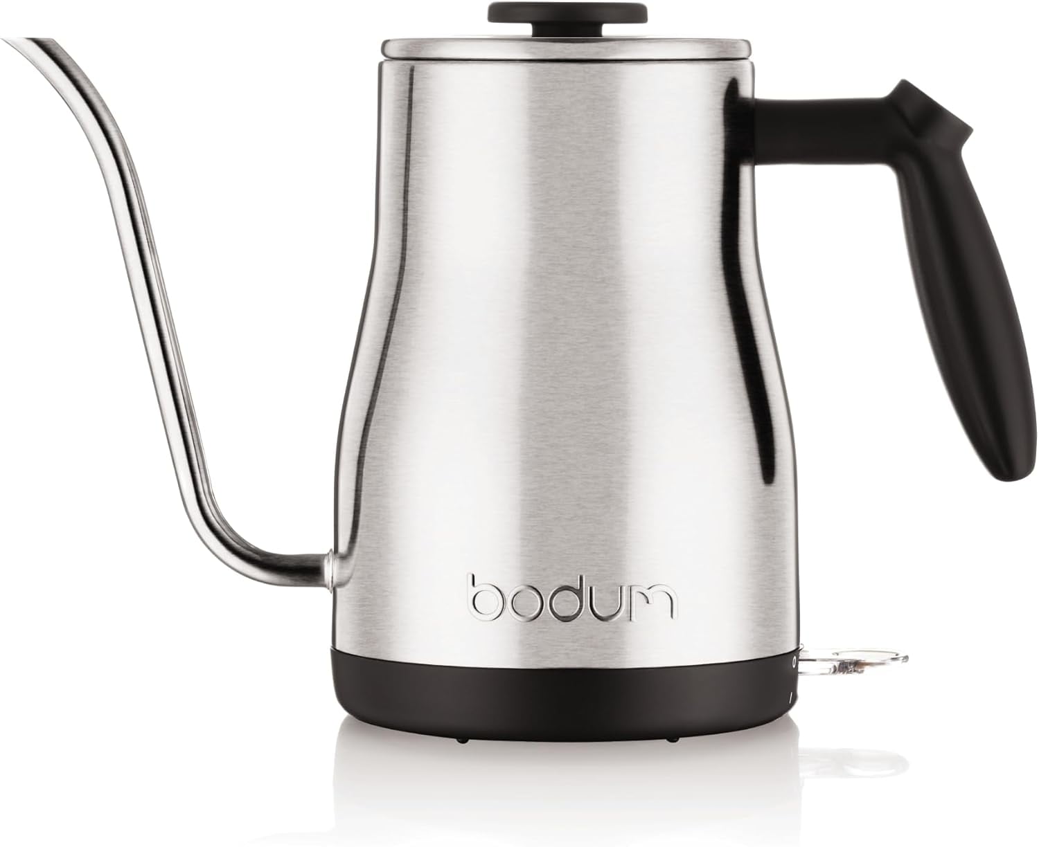 34oz Brushed Stainless Steel Gooseneck Electric Kettle for Coffee & Tea