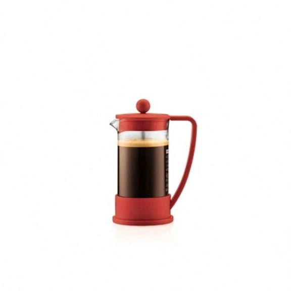 34oz Brazil French Press Coffee Maker High-Heat Borosilicate Glass Red - Made in Portugal