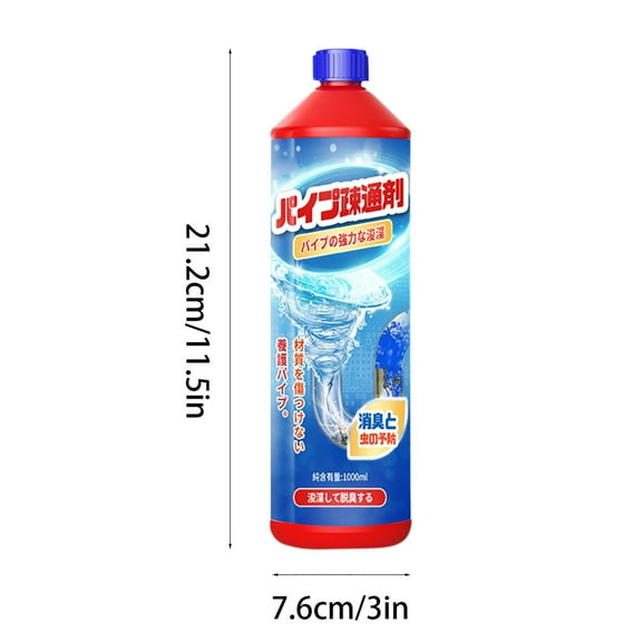 34oz Pipe Dredge, Bubble Bombs Drain Cleaner, Powerful Sink and Drain Cleaner, Portable Powder Cleaning Tool, Super Clog Remover, Powder Agent for Kitchen Toilet Pipe Dredging(Red)