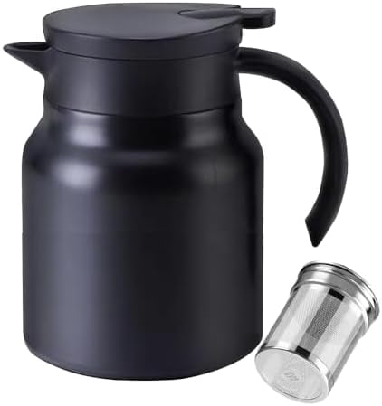 34oz Thermal Coffee Carafe,Tea Pot 316 Stainless Steel, Double Wall ...