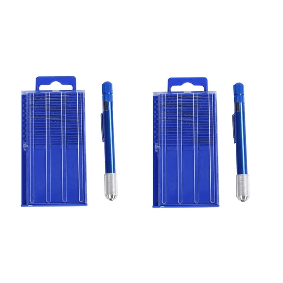 34pc Fine Tiny Numbered 61-80 Mini Jeweler'S Drill Bit Set Pin Vise Chuck Vice