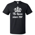 thumbnail image 1 of 35th Birthday Gift For 35 Year Old Queen Since 1991 T Shirt, 1 of 2