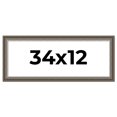 thumbnail image 1 of 34x12 Frame Brown Solid Wood Picture Frame | 1.75 Inch Moulding Width | Austin Frame Complete with, 1 of 8
