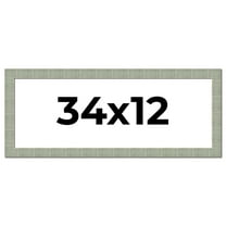 34x12 Frame Green Desert Pear Solid Wood Picture Frame | 1.625 Inch Moulding Width | Interior Frame