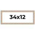 thumbnail image 1 of 34x12 Frame White Real Wood Picture Frame Width 1.5 inches | Interior Frame Depth 0.5 inches |, 1 of 8
