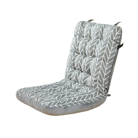 34x13 Inch Thickened Chair Seat Cushion with Back Support Integrated Design Reversible Use for Sofa Chairs Furniture Gray Sofa Pad