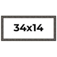 thumbnail image 1 of 34x14 Frame Black-Brown Medieval Solid Wood Picture Frame | 1.5 Inch Moulding Width | Gotham, 1 of 8