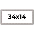 thumbnail image 1 of 34x14 Frame Silver Real Wood Picture Frame Width 1.25 Inches | Interior Frame Depth 0.75 Inches |, 1 of 8