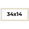 thumbnail image 1 of 34x14 Frame White Real Wood Picture Frame Width 1.5 inches | Interior Frame Depth 0.5 inches | Barn, 1 of 8