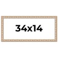 thumbnail image 1 of 34x14 Frame White Real Wood Picture Frame Width 1.5 inches | Interior Frame Depth 0.5 inches |, 1 of 8