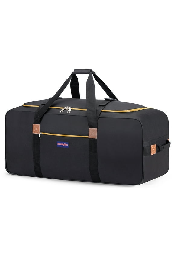 34x14x14 Inches 50 LB Airllines Cuban-Homecoming Rolling Duffel Bag Maleta de Lona 50 LB Cap Luggage