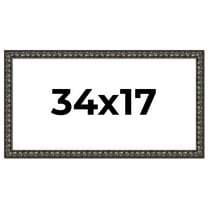 34x17 Frame Black-Brown Medieval Solid Wood Picture Frame | 1.5 Inch Moulding Width | Gotham