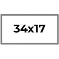 thumbnail image 1 of 34x17 Frame Blue Kingsley Pewter Solid Wood Picture Frame Width 0.75 Inches |Interior Depth 0.5, 1 of 8