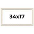 thumbnail image 1 of 34x17 Frame White Real Wood Picture Frame Width 1.75 inches | Interior Frame Depth 0.5 inches |, 1 of 8