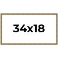 thumbnail image 1 of 34x18 Frame Gold Kingsley Distressed Solid Wood Picture Frame Width 0.75 Inches | Interior Frame, 1 of 8