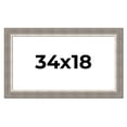 thumbnail image 1 of 34x18 Frame Grey Real Wood Picture Frame Width 2.75 Inches | Interior Frame Depth 0.5 Inches |, 1 of 8