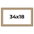 thumbnail image 1 of 34x18 Frame Ornate Silver Beaded Solid Wood Picture Frame Width 2.5 Inches | Interior Depth 1, 1 of 8