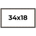 thumbnail image 1 of 34x18 Frame Silver Real Wood Picture Frame Width 1.25 Inches | Interior Frame Depth 0.75 Inches |, 1 of 8