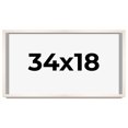 thumbnail image 1 of 34x18 Frame White Wheat Solid Wood Picture Frame | Moulding Width 0.75 Inches | Interior Depth 0.5, 1 of 8