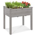 34x18x30in Raised Garden Bed, Elevated Wood Planter Box Stand for Kids