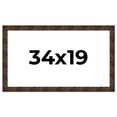 thumbnail image 1 of 34x19 Frame Brown Burl Real Wood Picture Frame Width 1.625 Inches | Interior Frame Depth 0.5 Inches, 1 of 8
