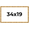 thumbnail image 1 of 34x19 Frame Gold Bamboo Solid Wood Picture Frame | 1 Inch Moulding Width | Interior Frame Depth, 1 of 8