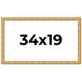 thumbnail image 1 of 34x19 Frame Gold Rustic Solid Wood Picture Frame | 1.25 Inch Wide Moulding | Rustique Gold, 1 of 8