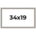 thumbnail image 1 of 34x19 Frame Grey Real Wood Picture Frame Width 1.25 inches | Interior Frame Depth 0.5 inches | Hans, 1 of 8