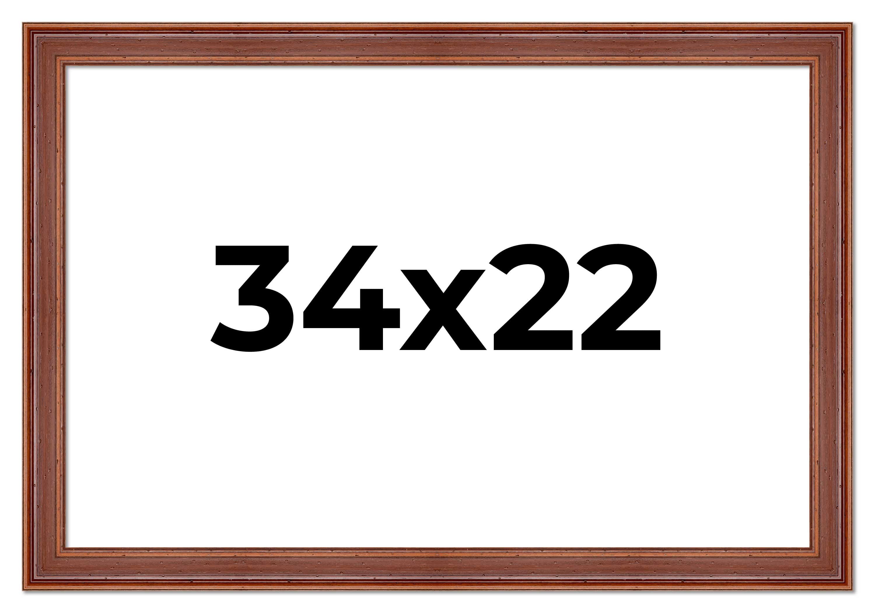 34x22 Frame Brown Old Farmhouse Waxed Board 2