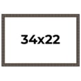 thumbnail image 1 of 34x22 Frame Black Bamboo Solid Wood Picture Frame Width 1.5 Inches | Interior Frame Depth 0.5, 1 of 8