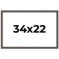 thumbnail image 1 of 34x22 Frame Black Brown Chestnut Mosaic Solid Wood Picture Frame | 1.125 Inch Moulding Width |, 1 of 8
