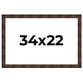 thumbnail image 1 of 34x22 Frame Brown Burl Real Wood Picture Frame Width 1.625 Inches | Interior Frame Depth 0.5 Inches, 1 of 8