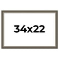 thumbnail image 1 of 34x22 Frame Brown Solid Wood Picture Frame | 1.75 Inch Moulding Width | Austin Frame Complete with, 1 of 8