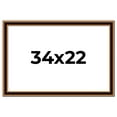 thumbnail image 1 of 34x22 Frame Gold Brown Plein Air Vintage Solid Wood Picture Frame | 1.75 Inches Moulding Width |, 1 of 8