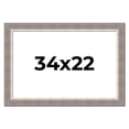thumbnail image 1 of 34x22 Frame Grey Real Wood Picture Frame Width 2.75 Inches | Interior Frame Depth 0.5 Inches |, 1 of 8