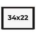 thumbnail image 1 of 34x22 Shadow Box Black Solid Wood Display Picture Frame | 1 Inch Rabbet Depth | | 1.375 Inch, 1 of 4