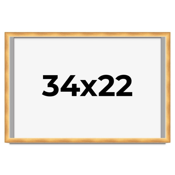 34x22 Shadow Box Bronze Cross-Brushed Display Frame | 1.625 Inches Deep Solid Wood | UV Resistant